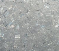50g 5x4x2mm Transparent Crystal Tile Beads